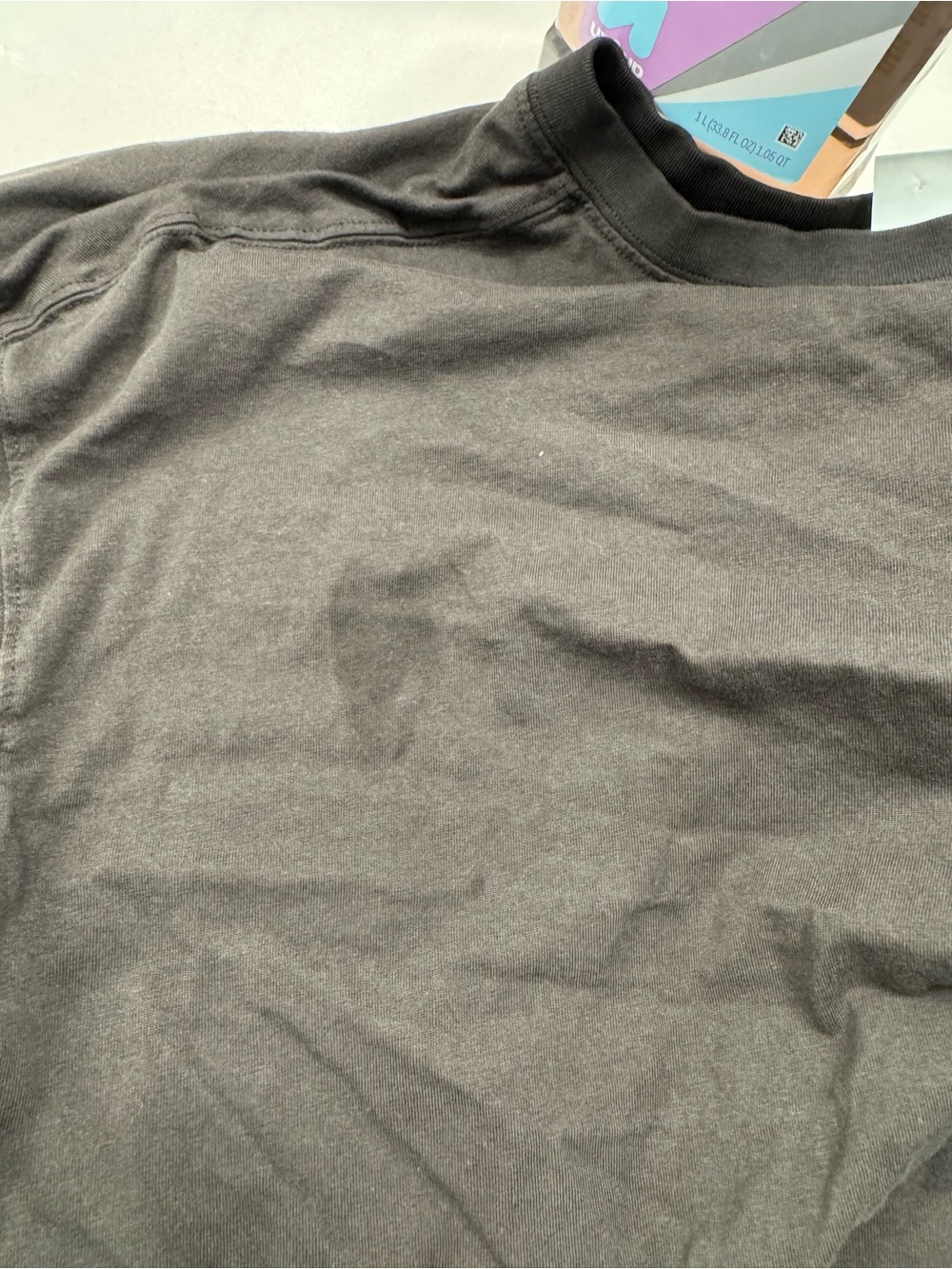 Long-Sleeve Crewneck Shirt - Dark Brown - Picture 6 of 6
